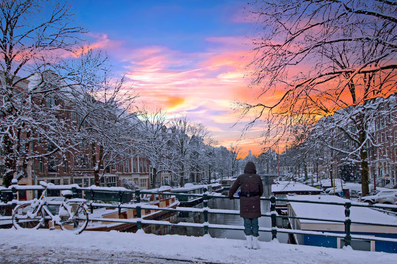 Amsterdams Grachten im Winter | RHN73801