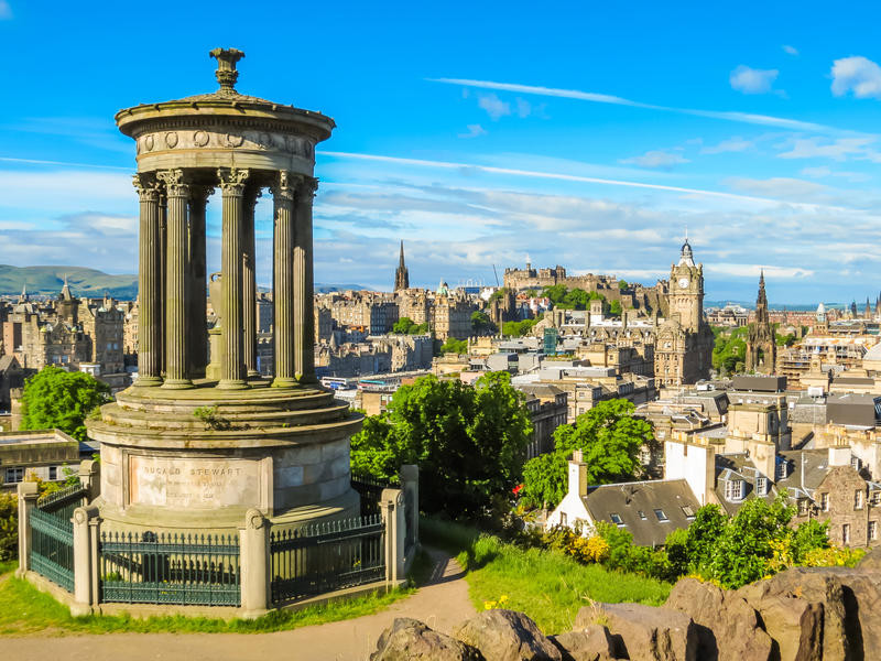 Edinburgh, Panoramablick vom Calton Hill | EDI90400