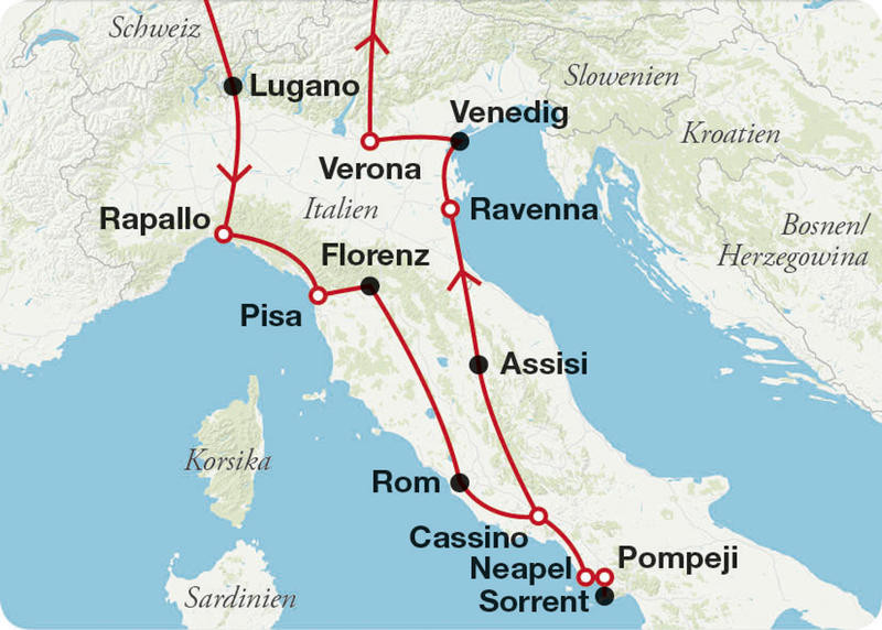 Traumhafte Rundreise durch Italien 12 Tage Flugreise HafermannReisen